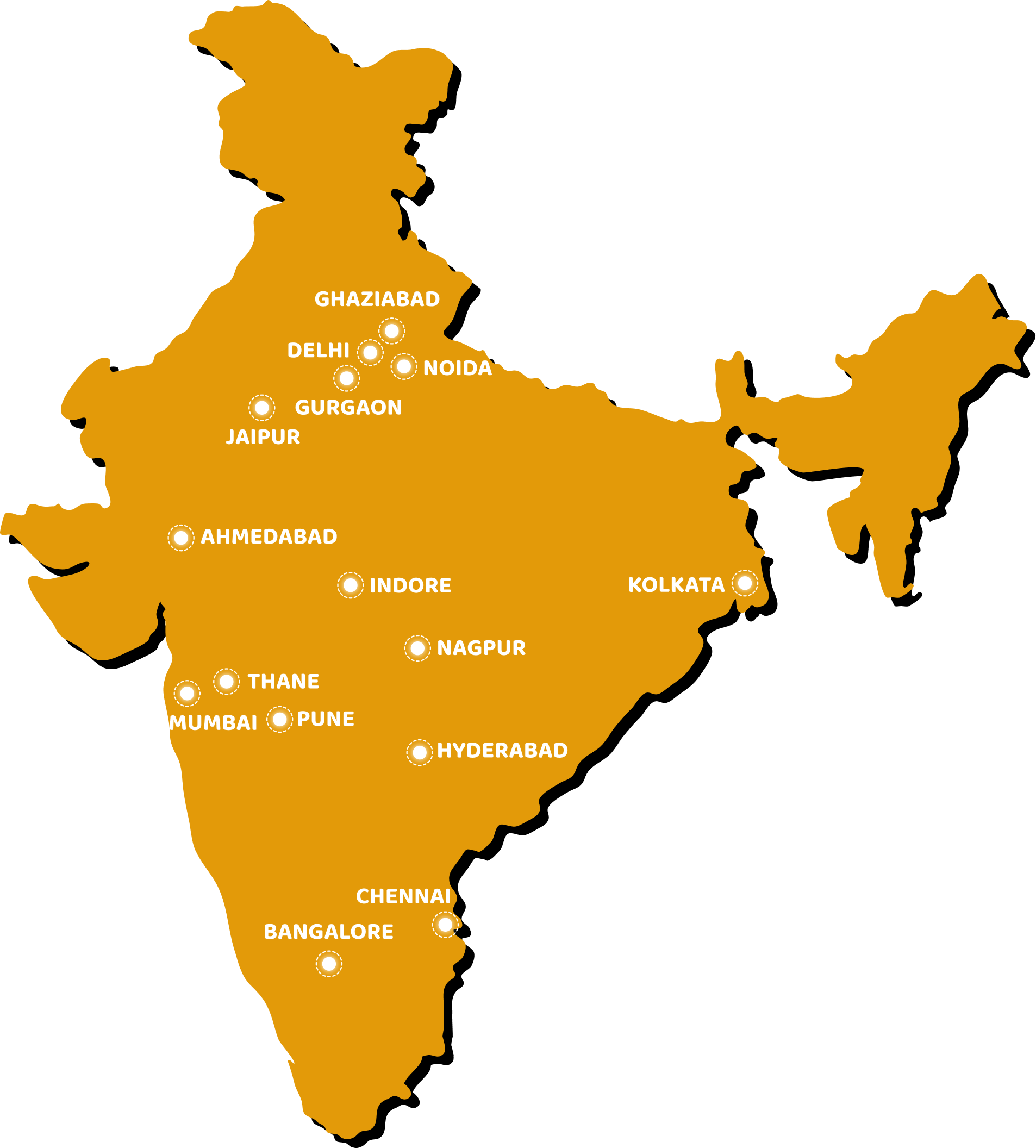 Elefant India coverage map