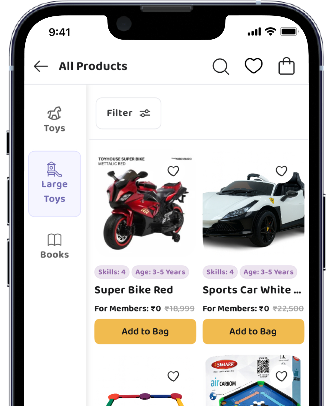 Select Toys and Books