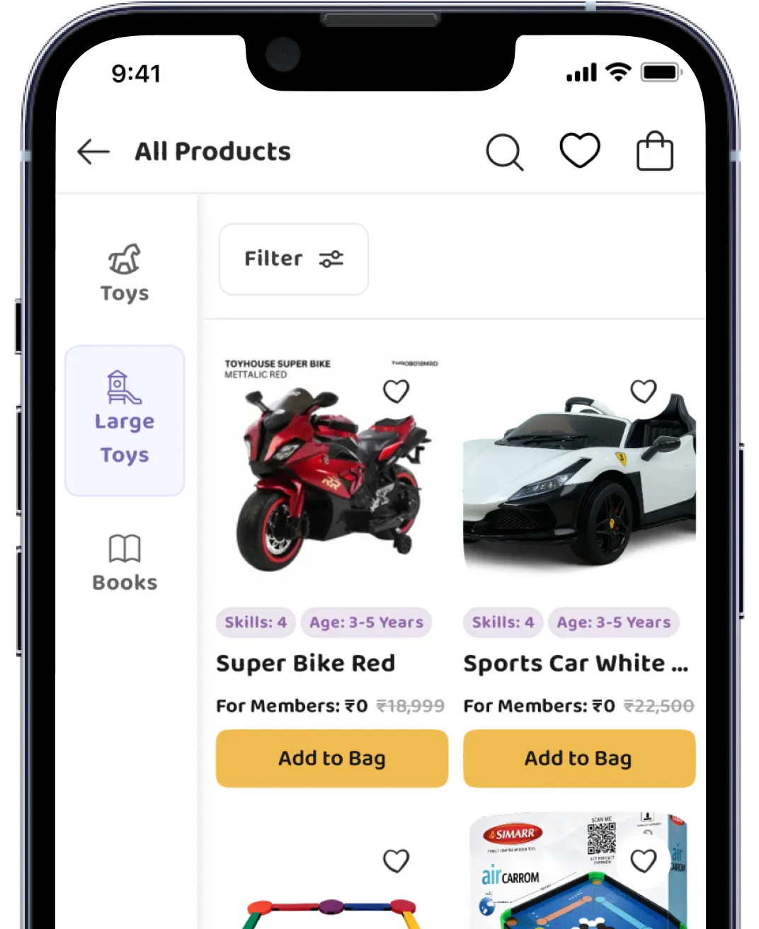 Select Toys and Books